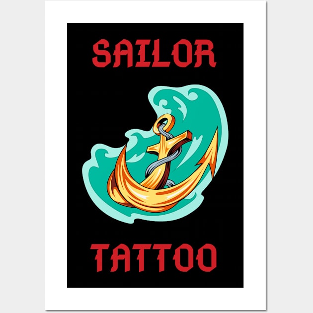 Sailor Tattoo Wall Art by GMAT